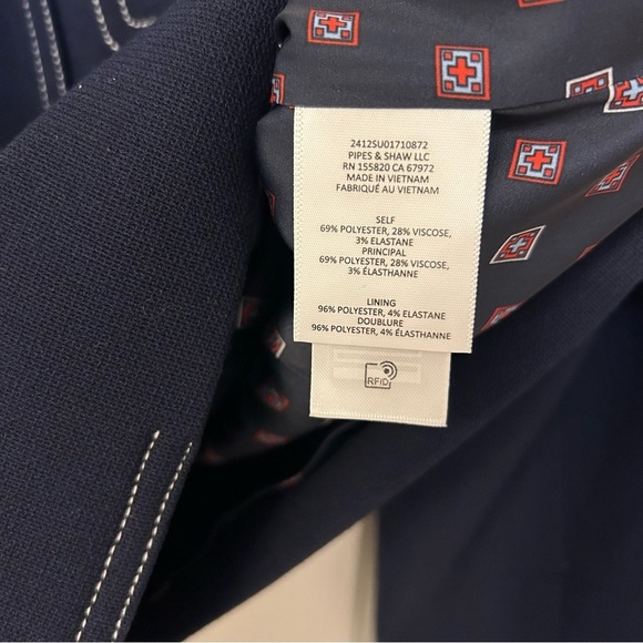 Veronica Beard Constantine Jacket in Navy Size 16 - Picture 11 of 12